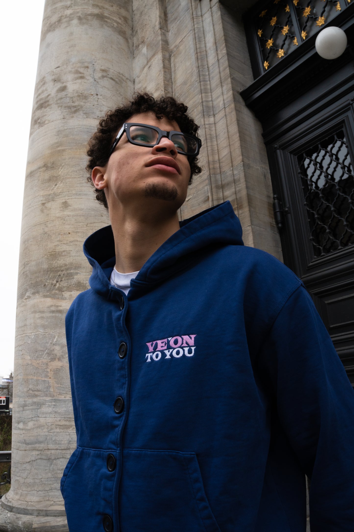 VE'ON to you button hoodie